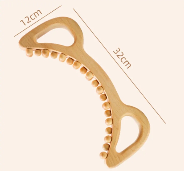 Birch Wood Body Massage Roller Kit.