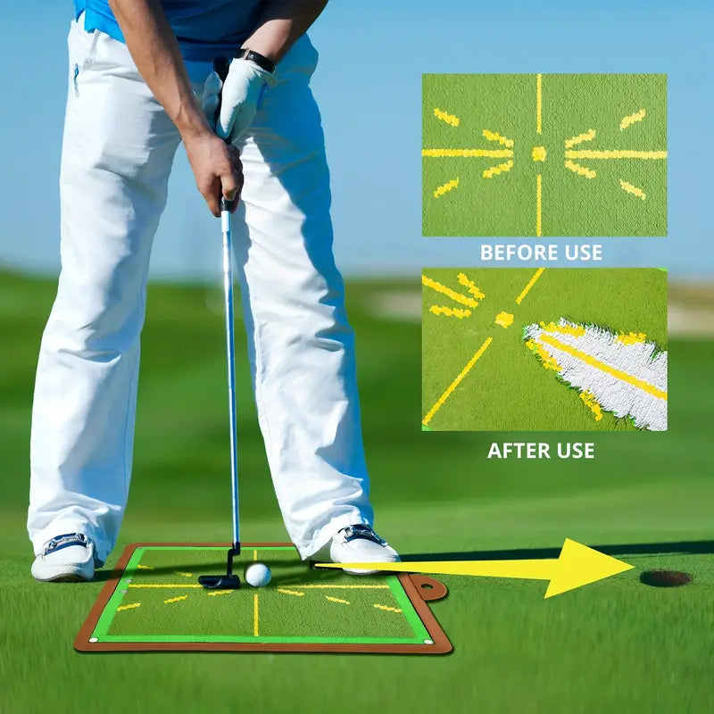 Precision Golf Practice Mat.
