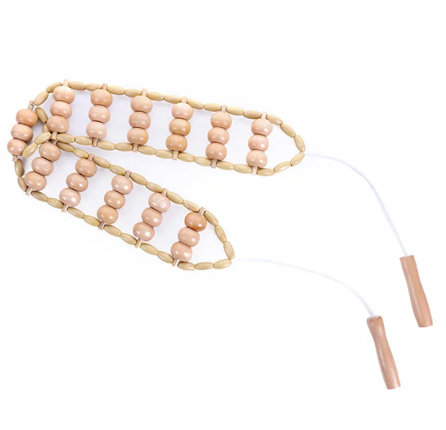 Birch Wood Body Massage Roller Kit.