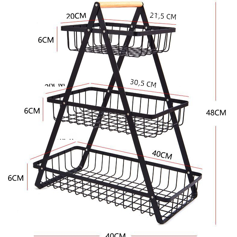 Scandinavian Iron Storage Basket