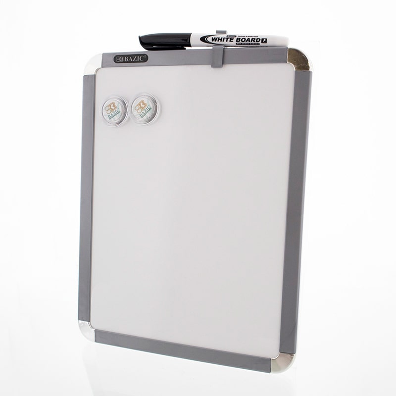 8.5" X 11" Magnetic Dry Erase Board w/ Marker &amp; 2 Magnets