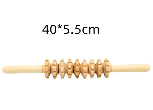 Birch Wood Body Massage Roller Kit.