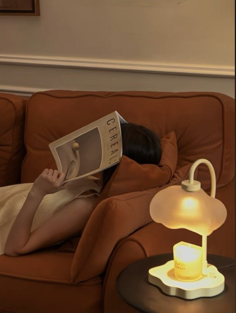 Cute Unique Cloud Candle Warmer Lamp With Timer For Large Candles.