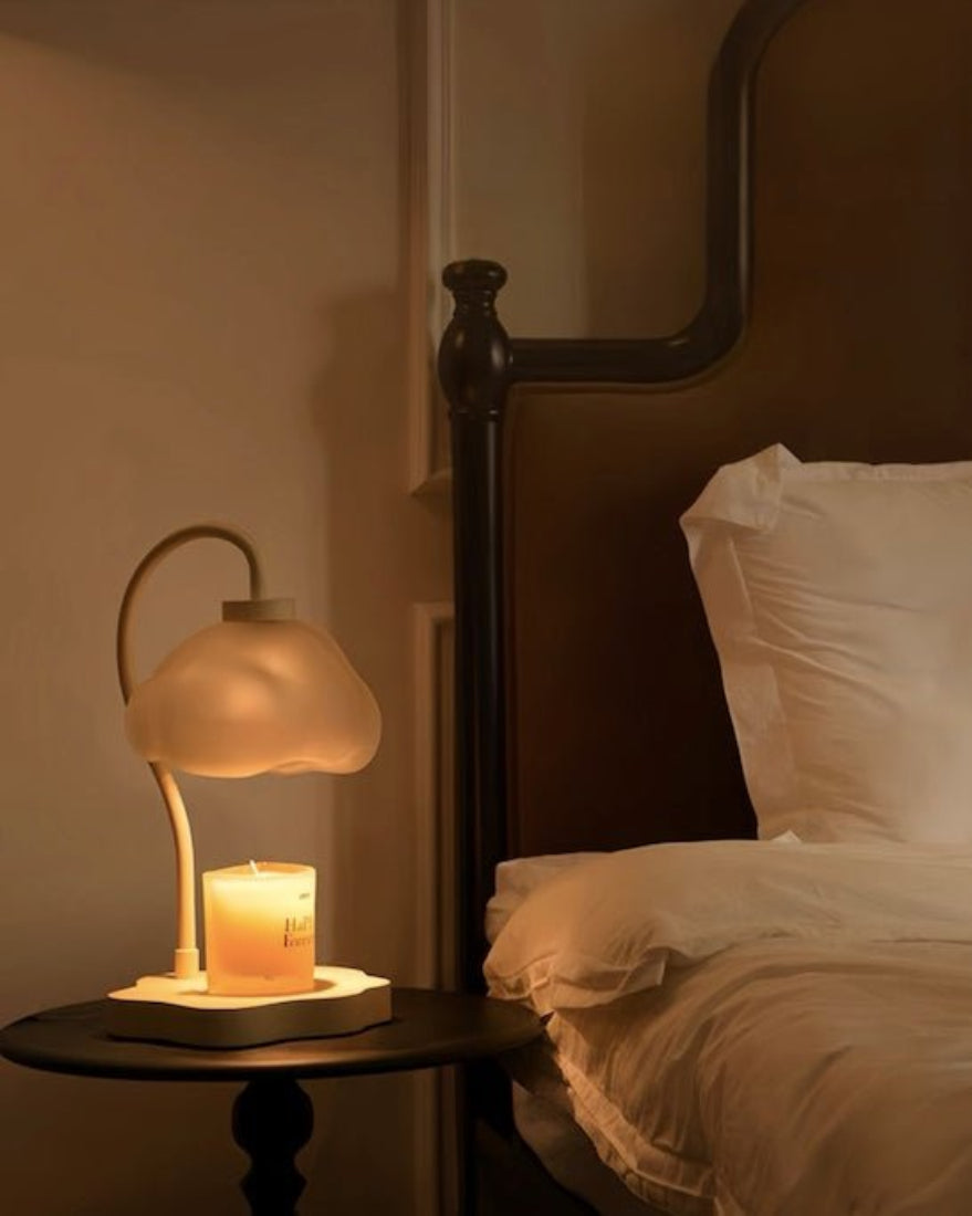 Cute Unique Cloud Candle Warmer Lamp With Timer For Large Candles.
