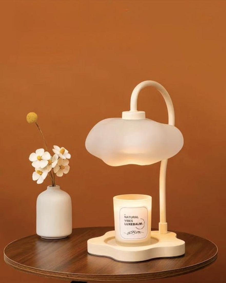 Cute Unique Cloud Candle Warmer Lamp With Timer For Large Candles.