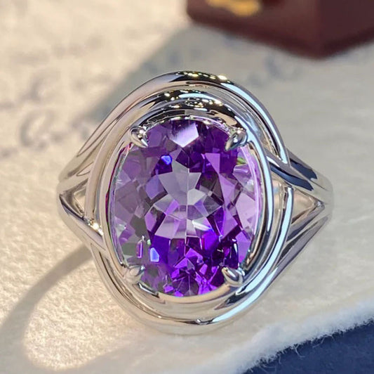 Amethyst Elegance Women's Ring